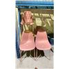 Image 1 : LOT OF 8 POLY & BARK PINK CHAIRS