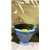 Image 1 : LARGE BLUE PLANTER POT