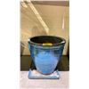 Image 1 : LARGE BLUE PLANTER POT