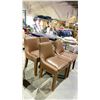 Image 2 : 4 STUDDED LEATHER CHAIRS