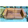 Image 2 : LEATHER SOFA (STAINED/CLEANING REQUIRED)