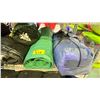 Image 2 : SHELF OF ASSORTED CAMPING SUPPLIES INCLUDING; SLEEPING BAG, TARPS, FLASHLIGHTS & MORE