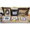 Image 1 : SHELF OF ASSORTED FRAMED ARTWORK
