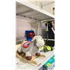 Image 2 : LOT OF ASSORTED ITEMS INCLUDING; KIDS SCOOTER, KIDS STEP STOOL, KIDS ROCKING SHEEP & MORE