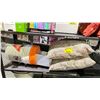 Image 2 : SHELF OF ASSORTED ITEMS INCLUDING; 5 GALLON BUCKETS, MONITOR RISER, CUSHIONS & MORE