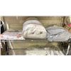 Image 2 : RACK OF ASSORTED ITEMS INCLUDING; SLIPPERS, CLOTHING, HANGERS & MORE (RACK NOT INCLUDED)