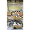 Image 1 : RACK OF ASSORTED ITEMS INCLUDING; CAKE TOPPERS, CLOTHING, MOUSEPAD & MORE (RACK NOT INCLUDED)