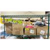 Image 1 : SHELF OF ASSORTED ITEMS INCLUDING; BOOKS, BACTERIOSTATIC MODULE, CLOTHING & MORE