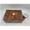 Image 1 : Vintage Wooden Jewlery Box with Mother of Pearl Accents