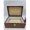 Image 2 : Vintage Wooden Jewlery Box with Mother of Pearl Accents