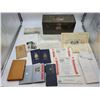 Image 1 : Vintage Union Green Tool Chest and Vintage Paper Lot