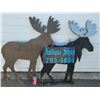 Image 1 : Hand Made Moose Decor