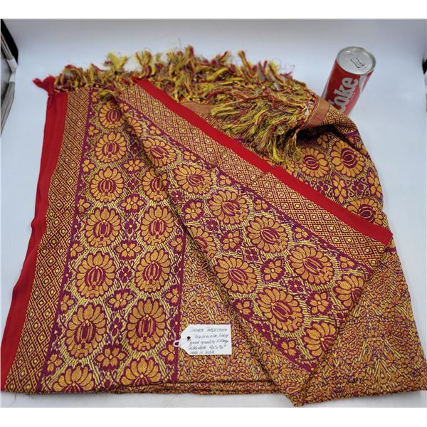 Vintage Damask Tablecloth Made in India 90"x90"