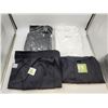 Image 1 : 3 Black Chef Wear Chef Pants, 2 White Chef Jackets, and 1 Black Chef Jacket