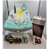 Image 1 : SwingPod Travel Swaddle by Kid Co. and Bright Starts Baby Rocker