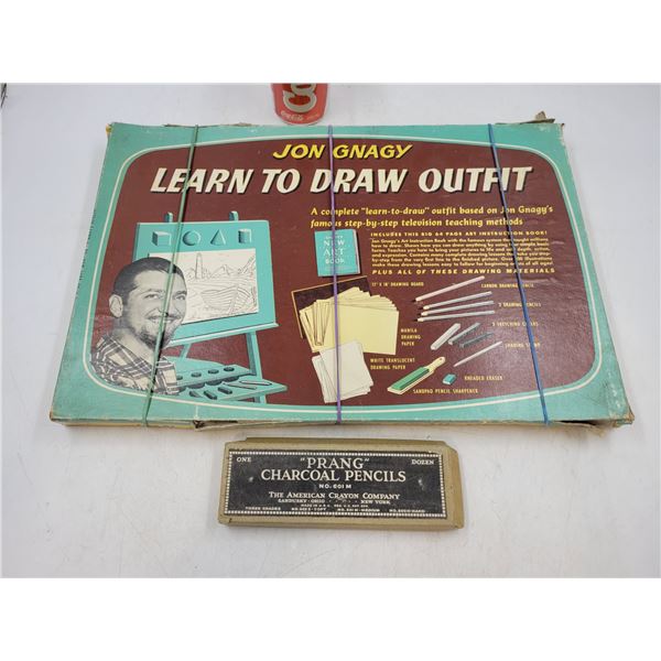 Vintage Jon Gnagy Learn To Draw Outfit Drawing Set Vintage jon gnagy learn to draw outfit drawing set