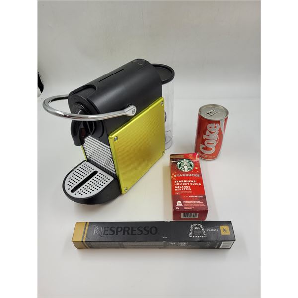 Like New Nespresso Coffee Maker with Coffee Pods