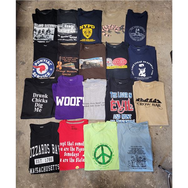 Lot of 19 Men's T-Shirts