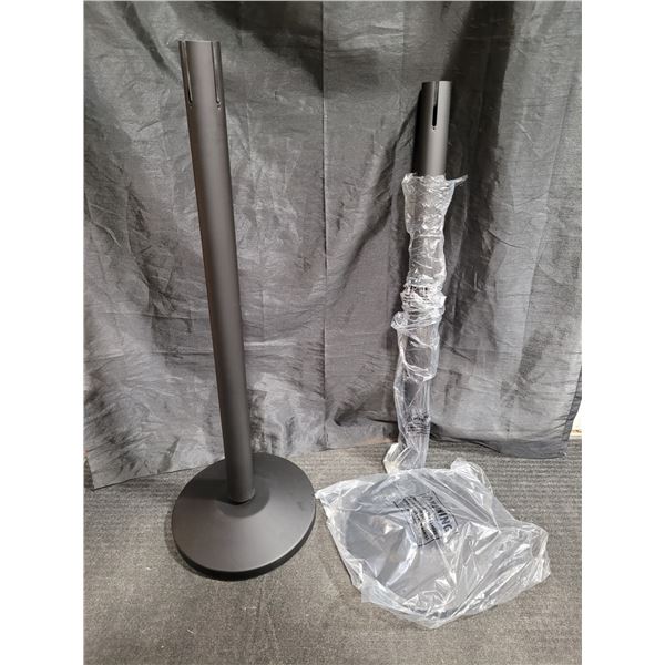 Lot of 2 Retractable Crowd Control Posts