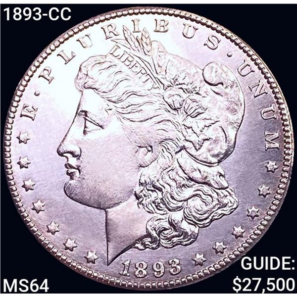 1893-CC Morgan Silver Dollar CHOICE BU