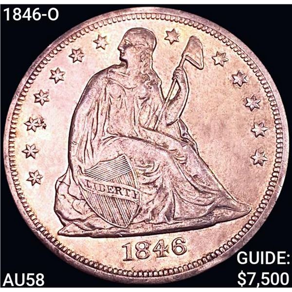 1846-O Seated Liberty Dollar CHOICE AU