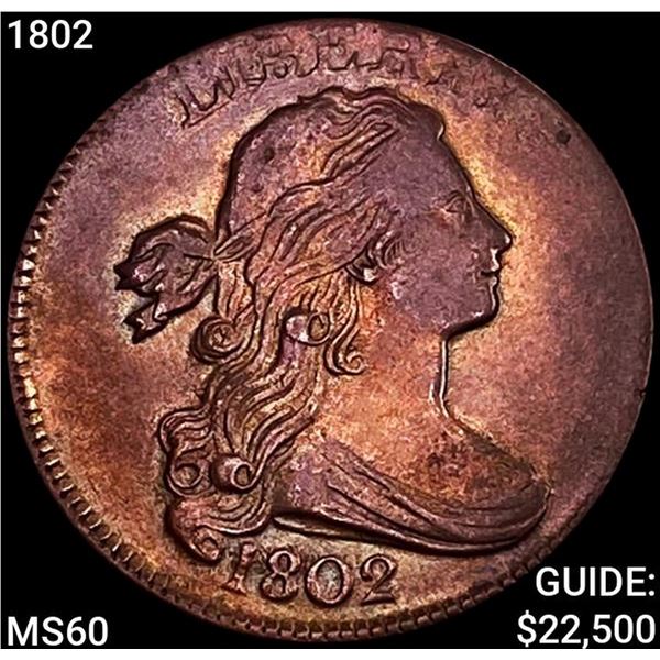 1802 Draped Bust Large Cent UNCIRCULATED
