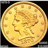 1870-S $2.50 Gold Quarter Eagle UNCIRCULATED