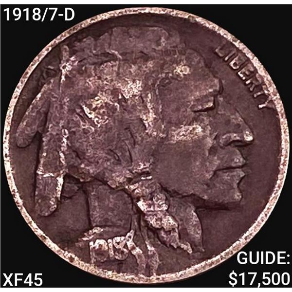 1918/7-D Buffalo Nickel NEARLY UNCIRCULATED