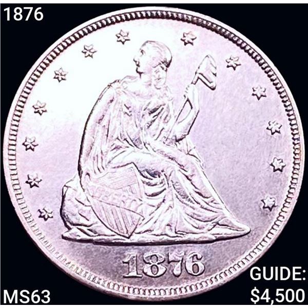 1876 Twenty Cent Piece CHOICE BU