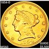 1854-O $2.50 Gold Quarter Eagle UNCIRCULATED