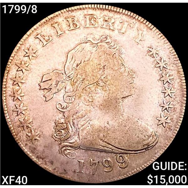 1799/8 Draped Bust Dollar NEARLY UNCIRCULATED