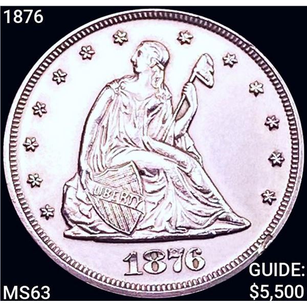 1876 Twenty Cent Piece CHOICE BU