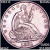 Image 1 : 1861-O Bi-Date Seated Liberty Half Dollar UNCIRCULATED