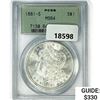 Image 1 : 1881-S Morgan Silver Dollar PCGS MS64