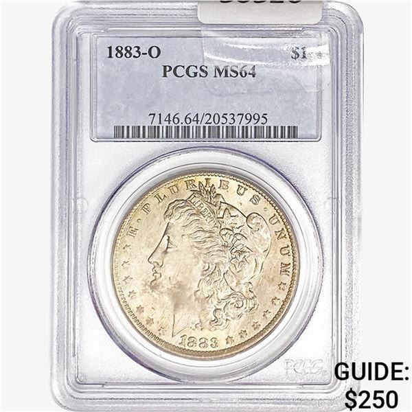 1883-O Morgan Silver Dollar PCGS MS64