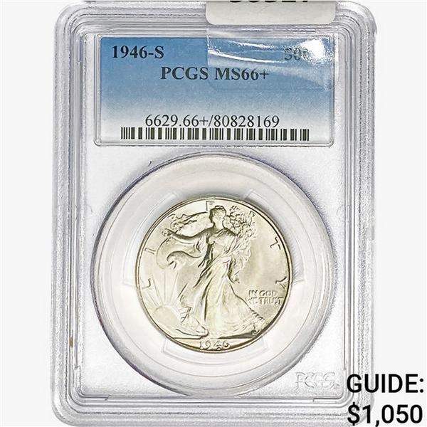 1946-S Walking Liberty Half Dollar PCGS MS66+