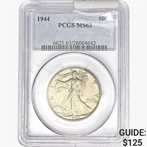 1944 Walking Liberty Half Dollar PCGS MS63