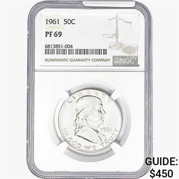 1961 Franklin Half Dollar NGC PF69
