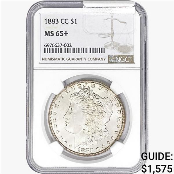1883-CC Morgan Silver Dollar NGC MS65+