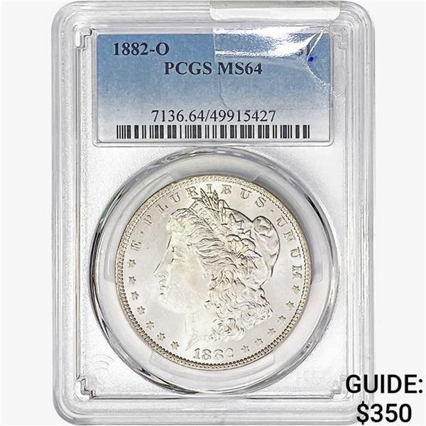 1882-O Morgan Silver Dollar PCGS MS64