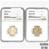 Image 1 : [2] 1950-D Jefferson Nickel NGC MS66