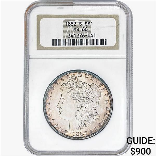 1882-S Morgan Silver Dollar NGC MS66