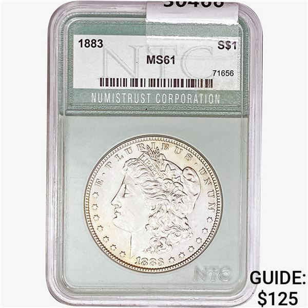 1883 Morgan Silver Dollar NTC MS61