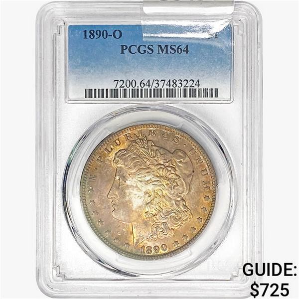 1890-O Morgan Silver Dollar PCGS MS64
