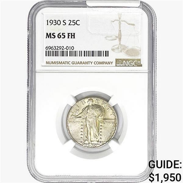 1930-S Standing Liberty Quarter NGC MS65 FH