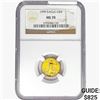 Image 1 : 1999 1/10oz $5 AGE NGC MS70