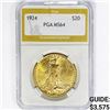 Image 1 : 1924 $20 Gold Double Eagle PGA MS64