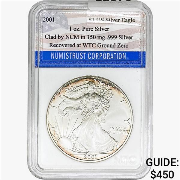 2001 1oz Silver Eagle WTC Ground Zero  NTC