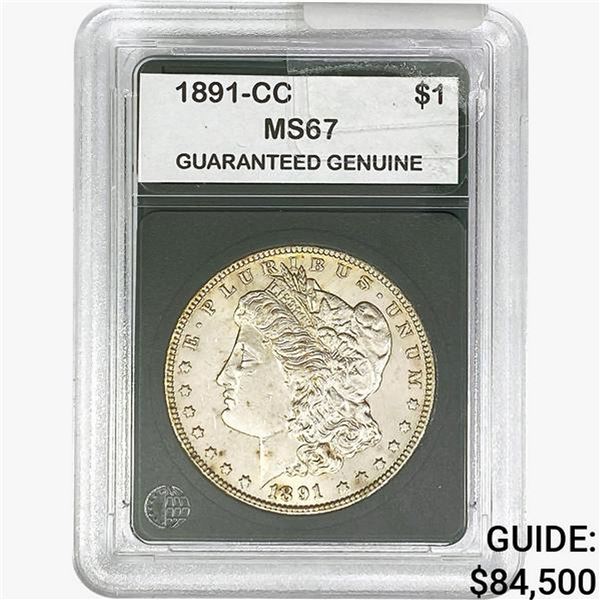 1891-CC Morgan Silver Dollar GG MS67