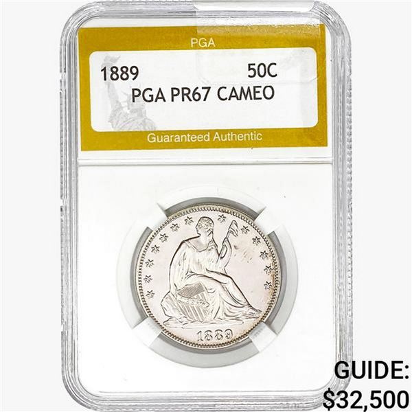 1889 Seated Liberty Half Dollar PGA PR67 CAMEO